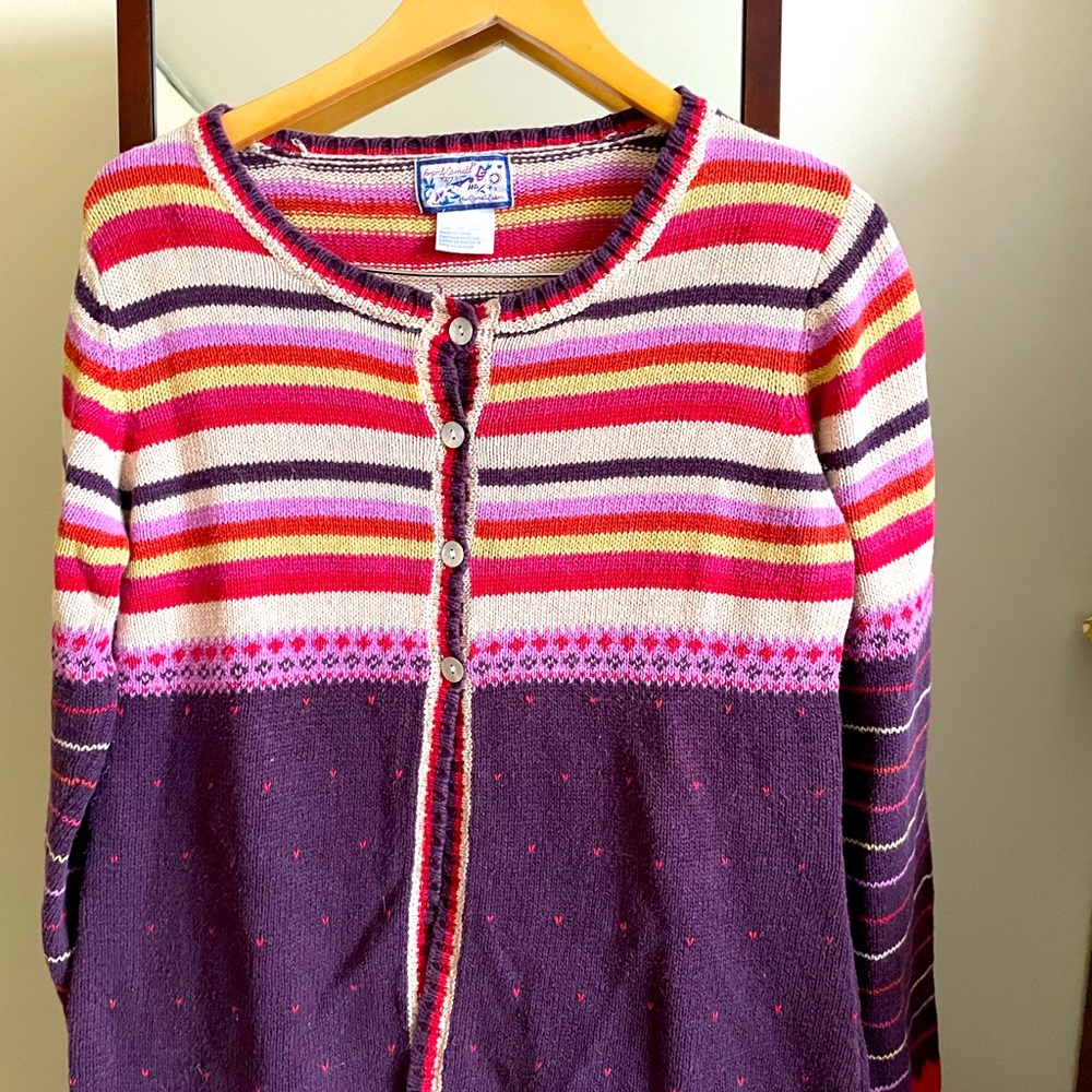 A Vintage April Cornell cardigan.
